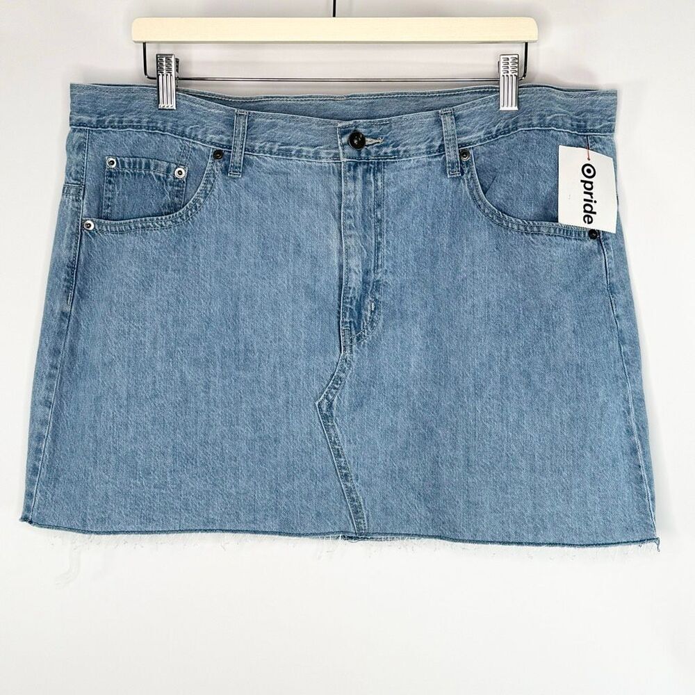 Target Pride Branded Rainbow Denim Mini Skirt - US Women’s XL NWT 2025